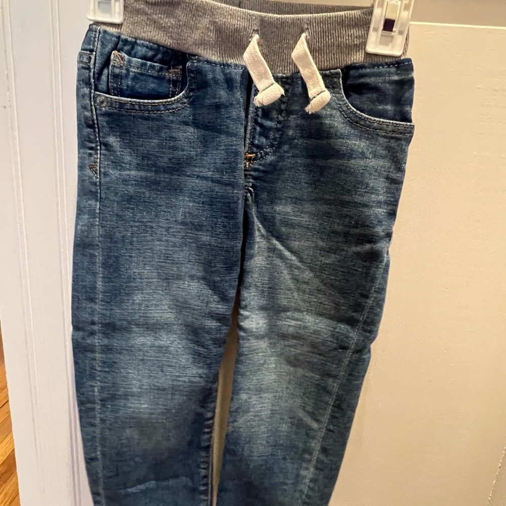 GAP Boys Blue Jeans with Gray Waistband size 3T